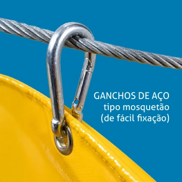 Ganchos de aço tipo mosquetão